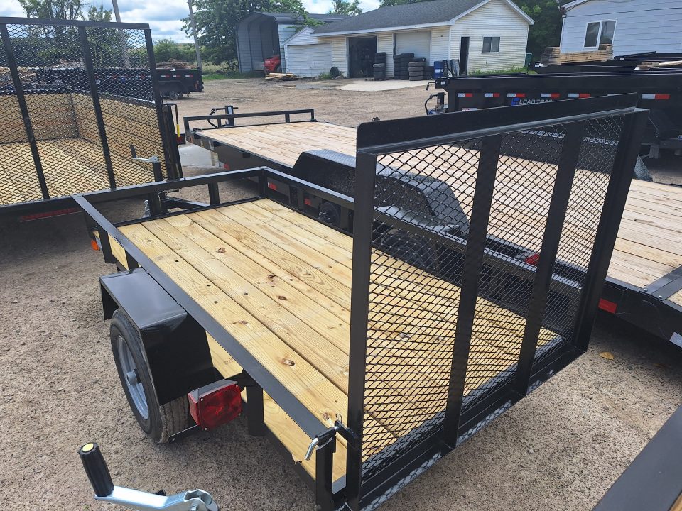 New 2026 AMO 4x8 Light Duty Lowside Landscape Trailer