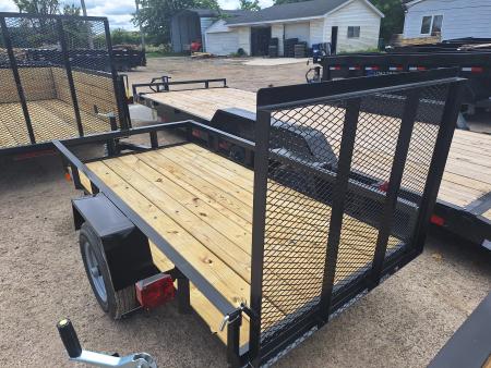 New 2026 AMO 4x8 Light Duty Lowside Landscape Trailer