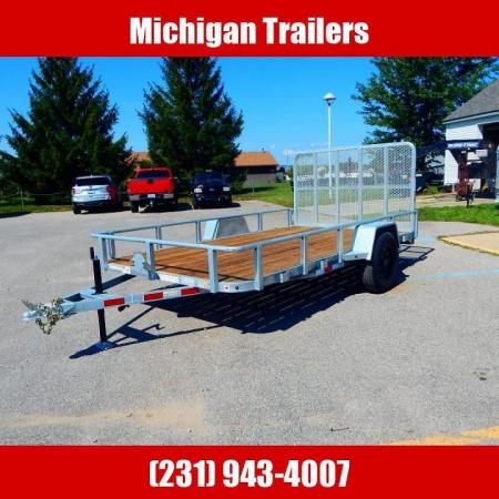 New 2023 Silver Mountain Trailers 7 x 12 Low Side Aluminum Utility Trailer 3K Utility Trailer