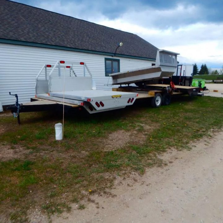 Used 1986 Homemade 20' FLATBED TRAILER Truck Bed