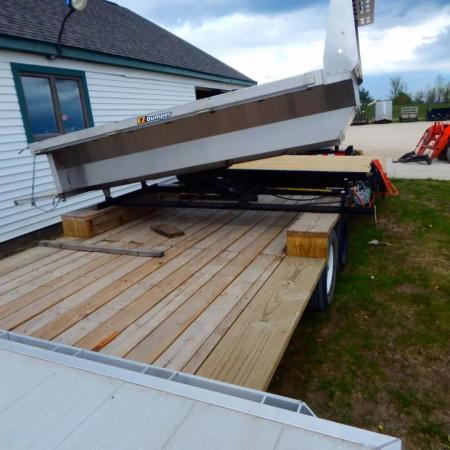 Used 1986 Homemade 20' FLATBED TRAILER Truck Bed