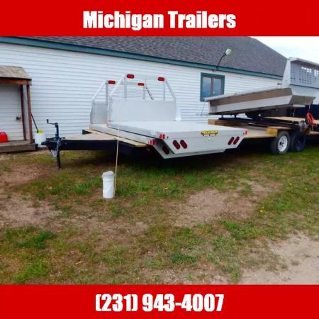 Used 1986 Homemade 20' FLATBED TRAILER Truck Bed