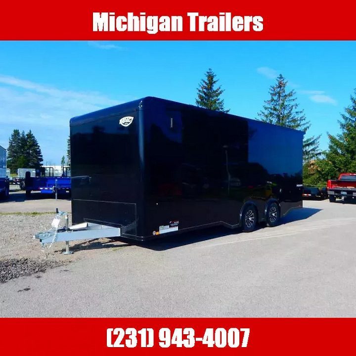 New 2025 Impact Trailers 8.5 x 22 Shockwave Flat Top Bullnose Aluminum Race 10K Car Hauler