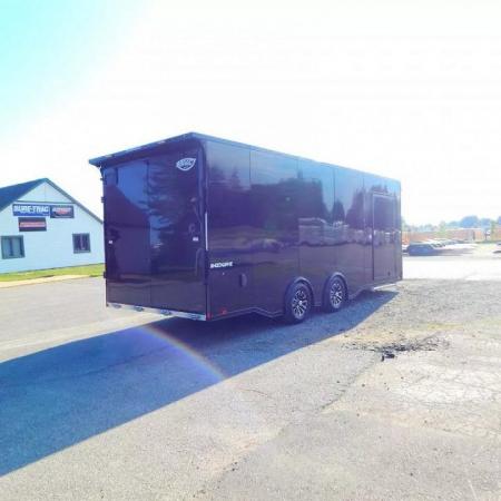 New 2025 Impact Trailers 8.5 x 22 Shockwave Flat Top Bullnose Aluminum Race 10K Car Hauler