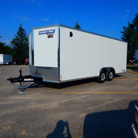 New 2026 Sure-Trac 8.5 x 24 Pro Series Enclosed Wedge Car Hauler Trailer, 10K Car Hauler