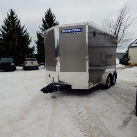 New 2026 Sure-Trac 7X12 7K PRO-SERIES V-NOSE 7' Cargo / Enclosed Trailer