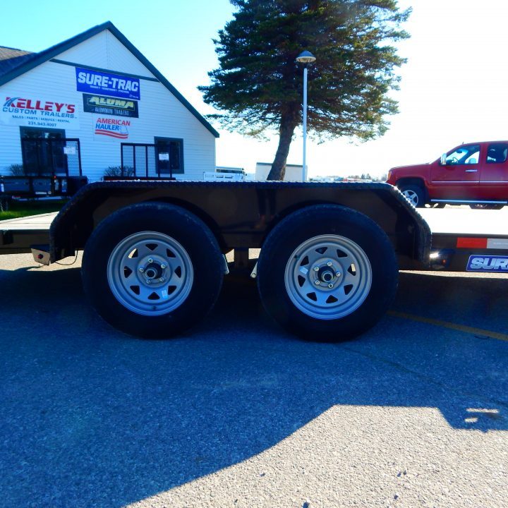 New 2026 Sure-Trac 7 x 16 (14+2) C-Channel Wood Deck Car Hauler Car Hauler