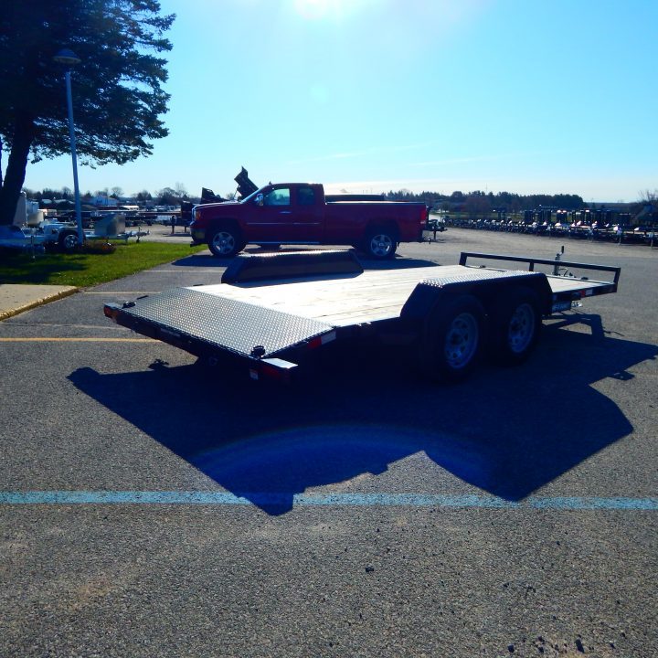 New 2026 Sure-Trac 7 x 16 (14+2) C-Channel Wood Deck Car Hauler Car Hauler