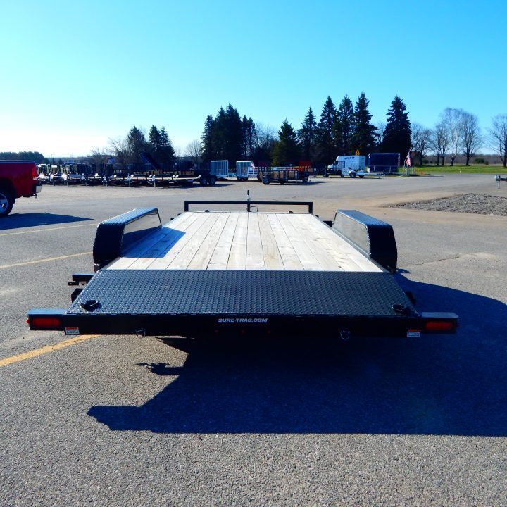 New 2026 Sure-Trac 7 x 16 (14+2) C-Channel Wood Deck Car Hauler Car Hauler