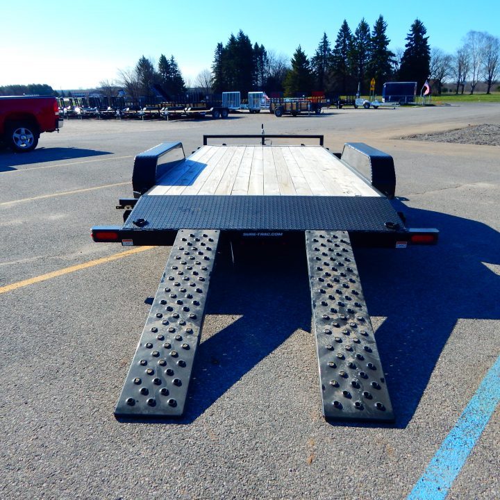 New 2026 Sure-Trac 7 x 16 (14+2) C-Channel Wood Deck Car Hauler Car Hauler