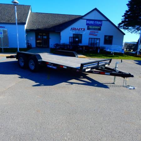 New 2026 Sure-Trac 7 x 16 (14+2) C-Channel Wood Deck Car Hauler Car Hauler