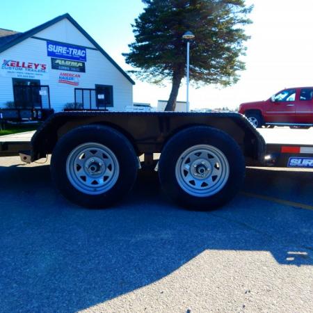 New 2026 Sure-Trac 7 x 16 (14+2) C-Channel Wood Deck Car Hauler Car Hauler