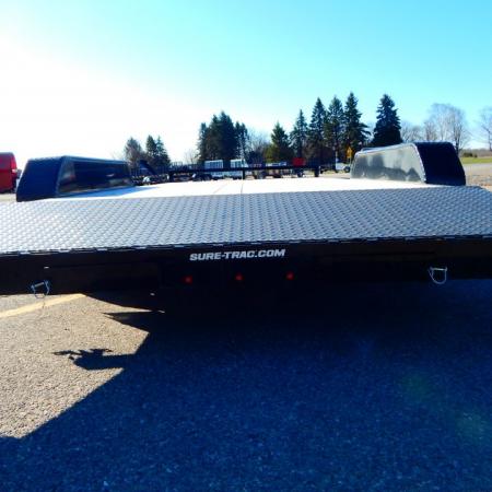 New 2026 Sure-Trac 7 x 16 (14+2) C-Channel Wood Deck Car Hauler Car Hauler