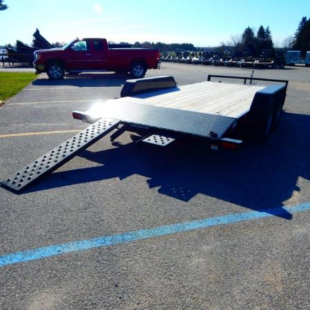 New 2026 Sure-Trac 7 x 16 (14+2) C-Channel Wood Deck Car Hauler Car Hauler