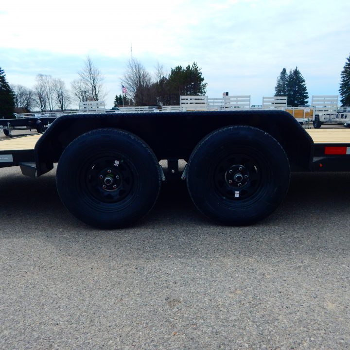 New 2026 Sure-Trac 7 x 18 (16+2) Wood Deck Car Hauler Car Hauler