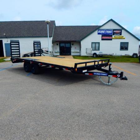 New 2026 Sure-Trac 8.5 x 20 (17+3) Low Profile Deckover 10K Deckover Trailer