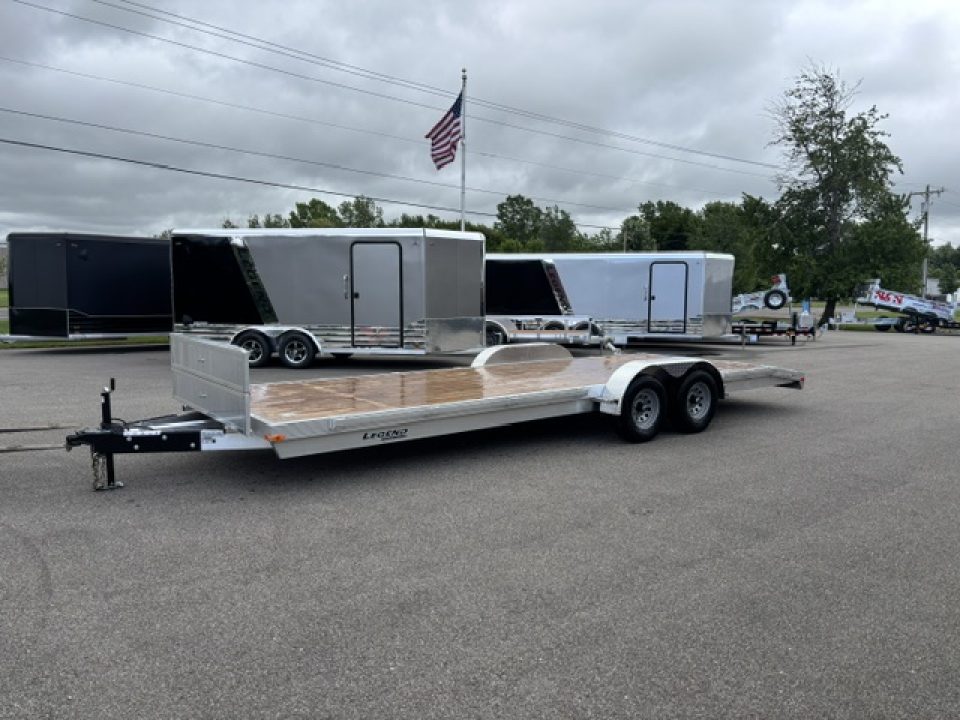 New 2026 LEGEND TRAILERS 7X24OCHTA52 10K ALUMINUM CAR HAULER