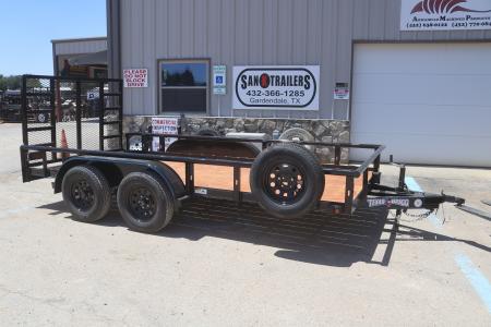 New 2026 Texas Bragg Trailers 83"X14' Extra Wide Pipe Top Utility Trailer