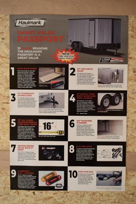 New 2026 Haulmark Passport Deluxe 7x16 Cargo / Enclosed Trailer
