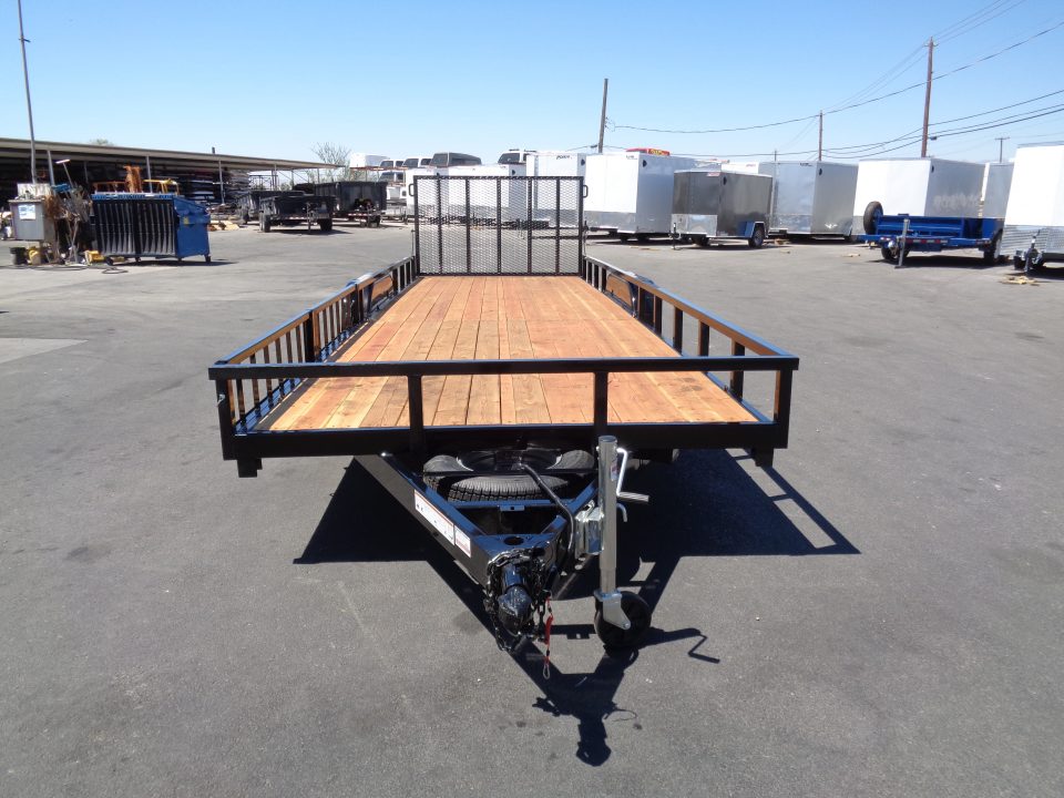 New 2027 Echo * EA-24-15T * 24Ft Tandem Axle 7K Utility Trailer W/ Side Ramps