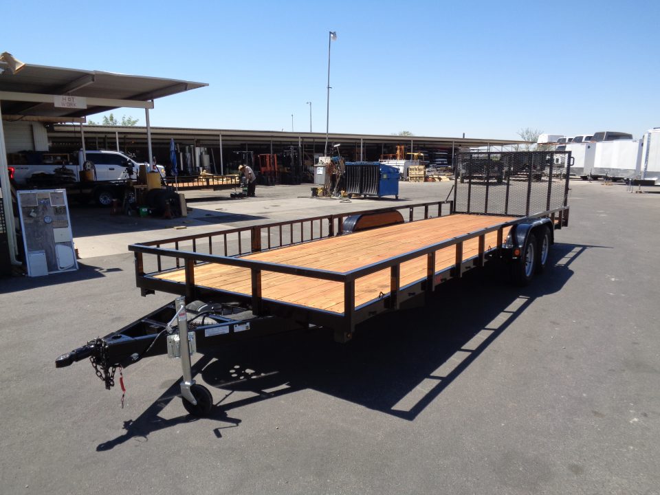 New 2027 Echo * EA-24-15T * 24Ft Tandem Axle 7K Utility Trailer W/ Side Ramps