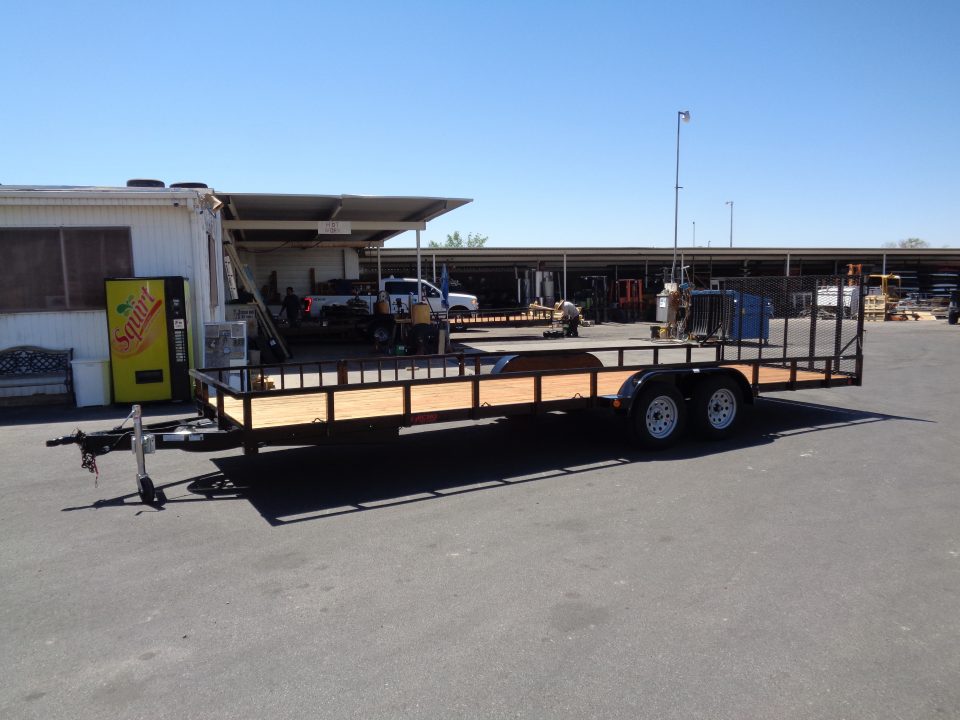 New 2027 Echo * EA-24-15T * 24Ft Tandem Axle 7K Utility Trailer W/ Side Ramps