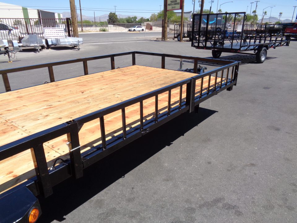 New 2027 Echo * EA-24-15T * 24Ft Tandem Axle 7K Utility Trailer W/ Side Ramps