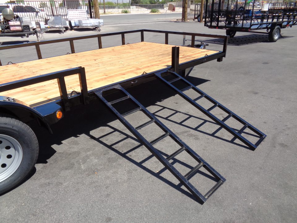 New 2027 Echo * EA-24-15T * 24Ft Tandem Axle 7K Utility Trailer W/ Side Ramps