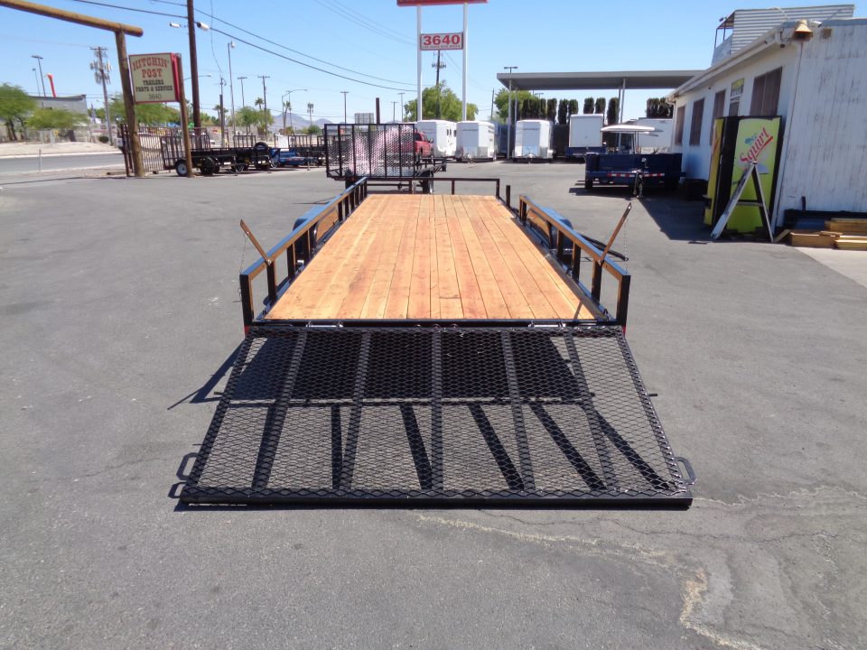 New 2027 Echo * EA-24-15T * 24Ft Tandem Axle 7K Utility Trailer W/ Side Ramps