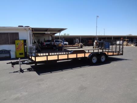 New 2027 Echo * EA-24-15T * 24Ft Tandem Axle 7K Utility Trailer W/ Side Ramps