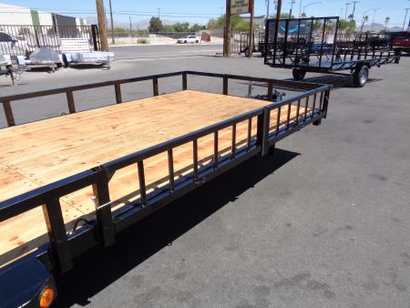 New 2027 Echo * EA-24-15T * 24Ft Tandem Axle 7K Utility Trailer W/ Side Ramps