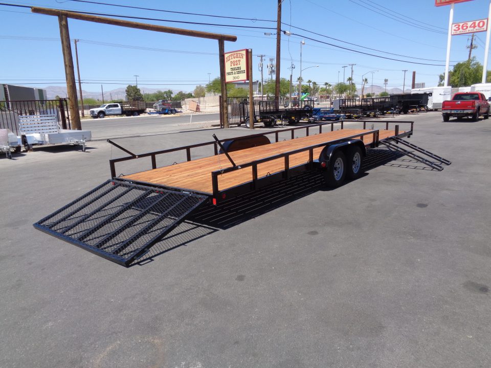 New 2026 Echo * EA-28-15T * 28Ft Tandem Axle 7K Utility Trailer w/ Side Ramps