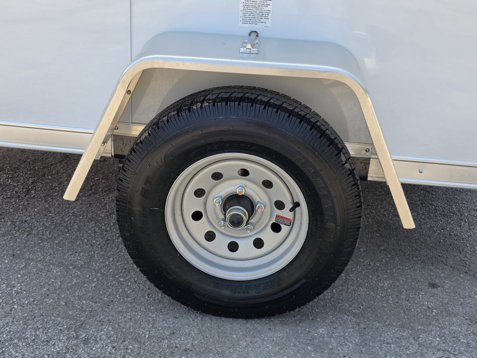 New 6 X 10 CARGO ENCLOSED REAR RAMP DOOR ALL ALUMINUM SINGLE AXLE 2027