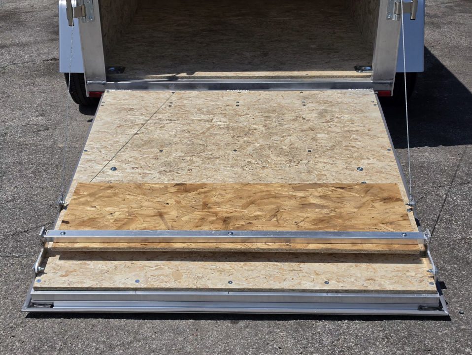 New 6 X 10 CARGO ENCLOSED REAR RAMP DOOR ALL ALUMINUM SINGLE AXLE 2027
