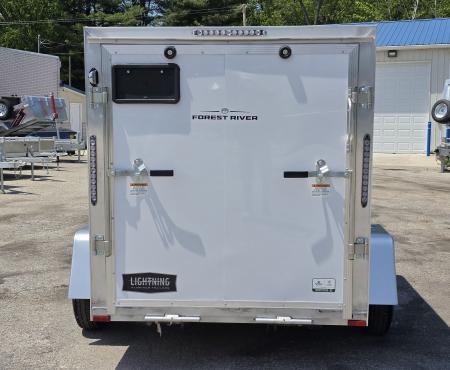 New 6 X 10 CARGO ENCLOSED REAR RAMP DOOR ALL ALUMINUM SINGLE AXLE 2027
