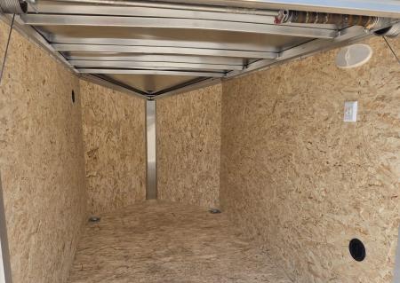 New 6 X 10 CARGO ENCLOSED REAR RAMP DOOR ALL ALUMINUM SINGLE AXLE 2027