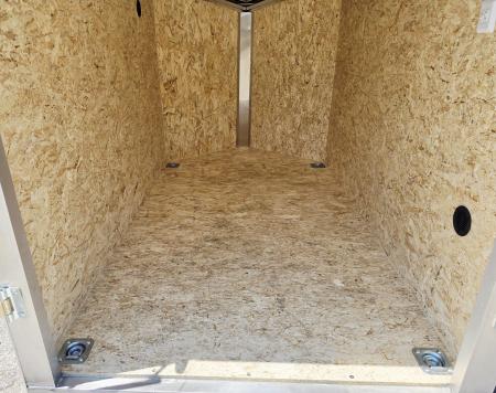 New 6 X 10 CARGO ENCLOSED REAR RAMP DOOR ALL ALUMINUM SINGLE AXLE 2027