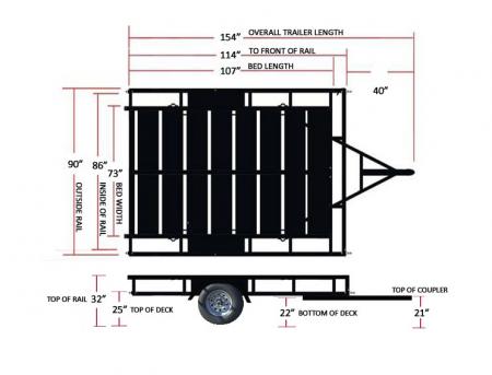 New 2027 Echo * EEW-9-13 * 9Ft ATV/UTV Trailer