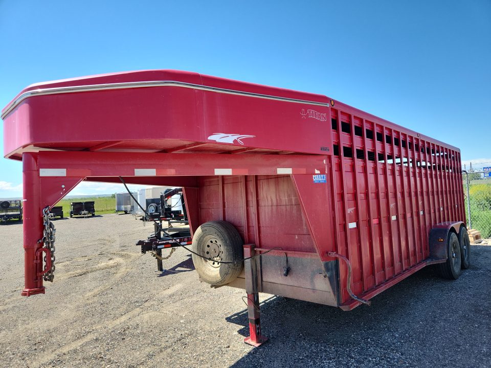 Used 2007 Titan Trailer 20' STOCK Stock / Stock Combo Trailer