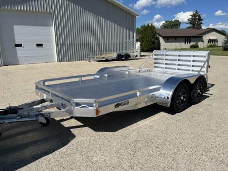 New 2026 Black Rhino 81  x 14' Aluminum LPT8114A-7K w/ Bifold Gate (ATV / UTV / Side by Side) Utility Trailer