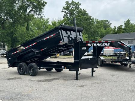 New 2027 PJ Trailers 83  x 16' Pro-Lift Dump GN (DT) 18K GVWR Dump Trailer