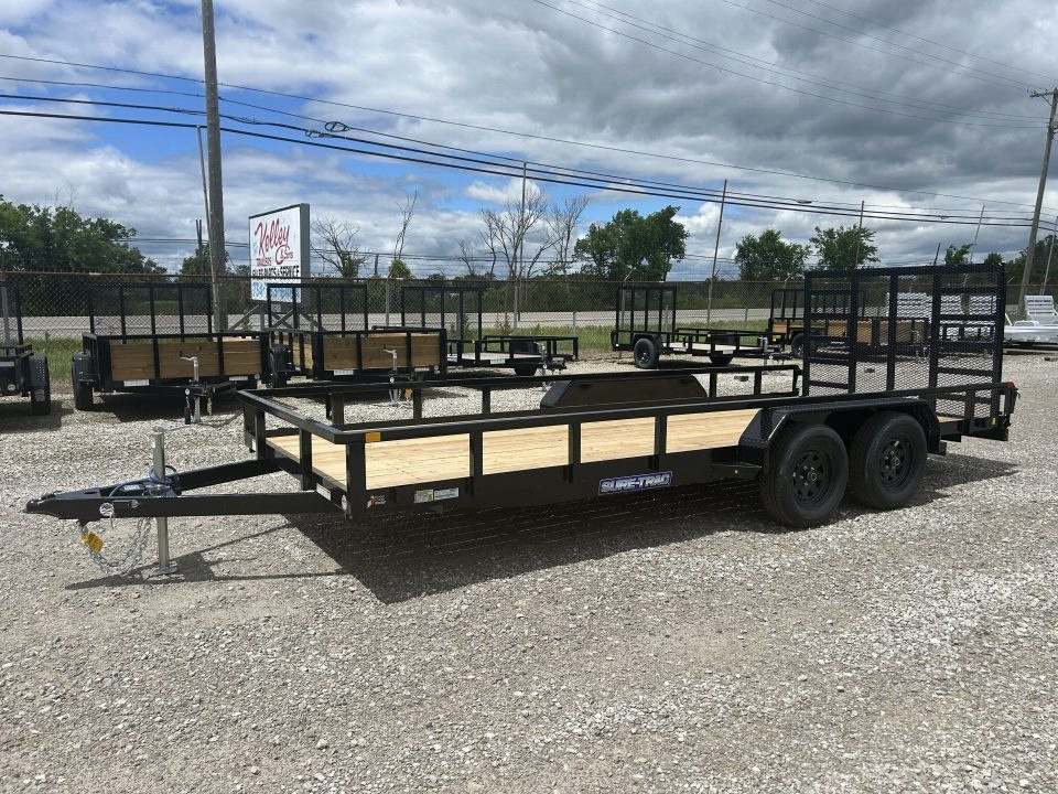 New 2026 Sure-Trac 7 x 18 7K Tube Top Utility Trailer