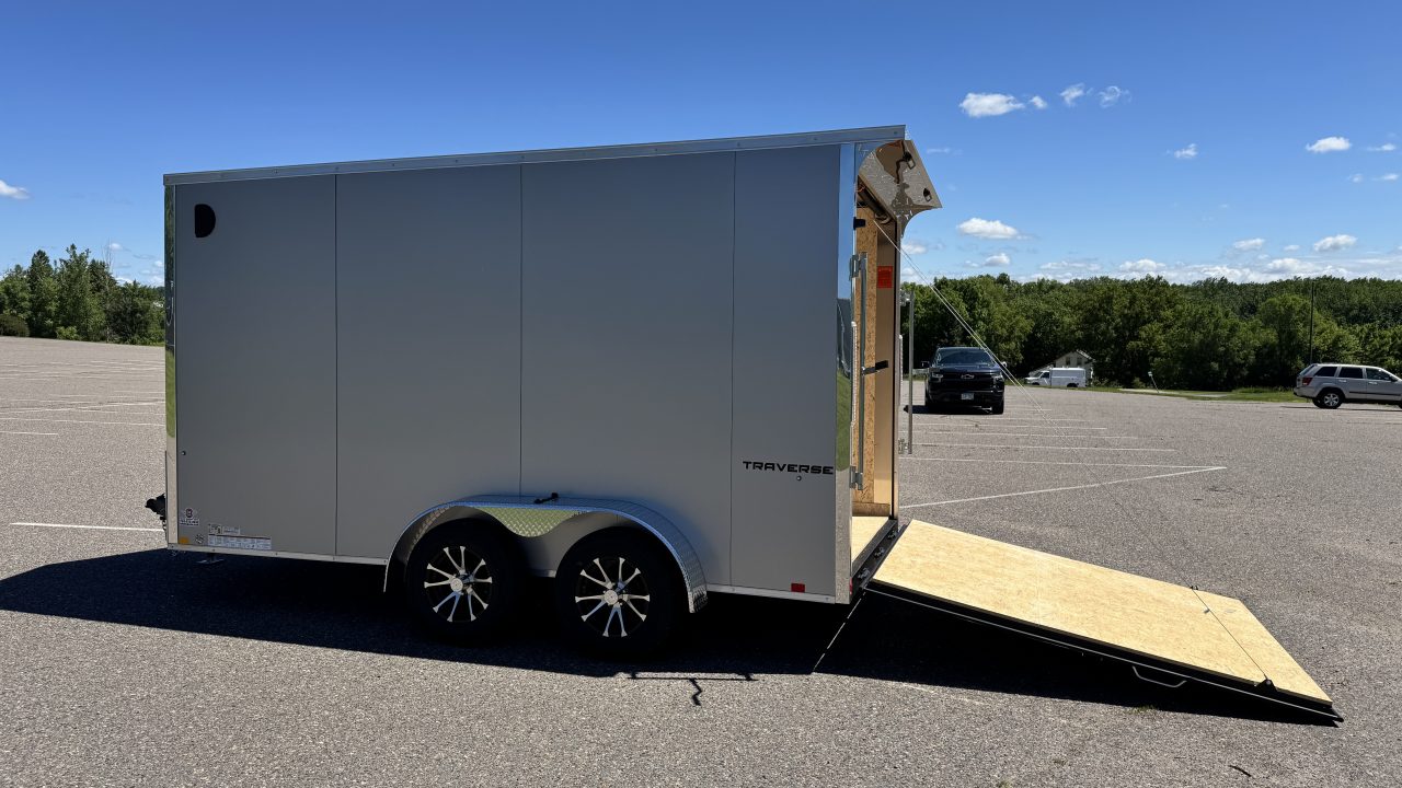 New Formula 7x14 Traverse Enclosed Trailer - Rear Ramp!