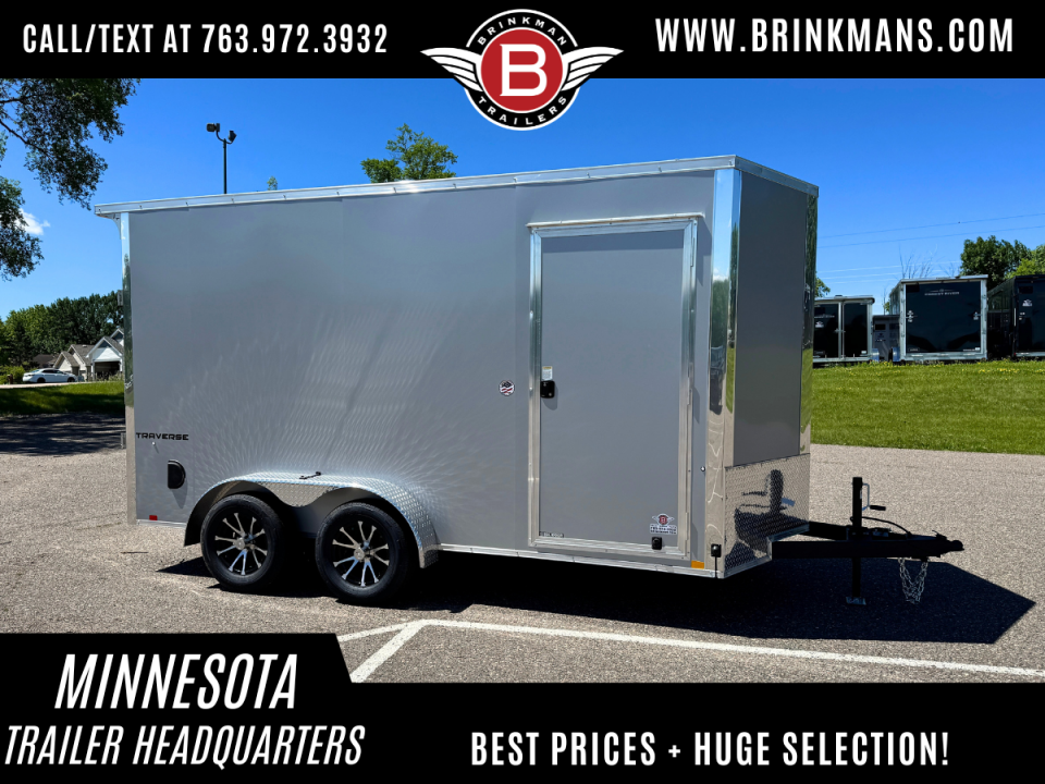 New Formula 7x14 Traverse Enclosed Trailer - Rear Ramp!