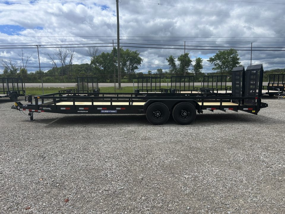 New 2026 Sure-Trac 7 x 24 14K Tube Top Utility Trailer