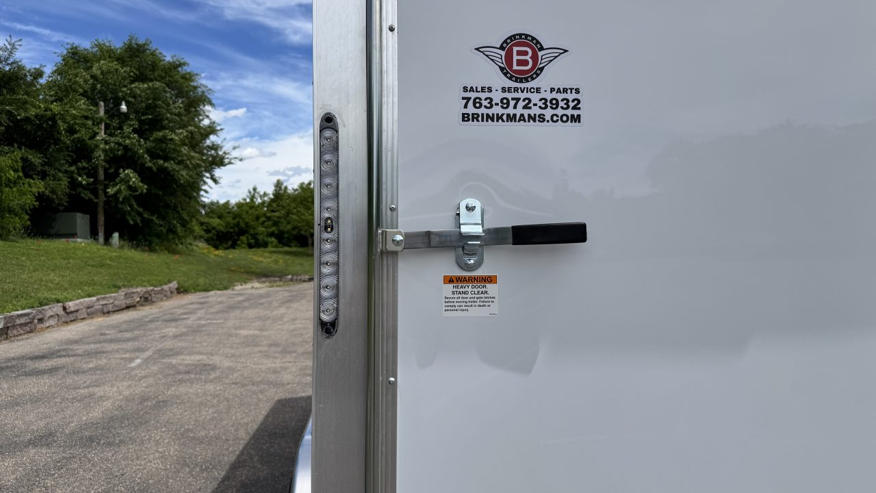 New Lightning 7x18 Aluminum Enclosed Trailer - RAMP DOOR!