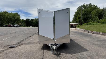 New Lightning 7x18 Aluminum Enclosed Trailer - RAMP DOOR!
