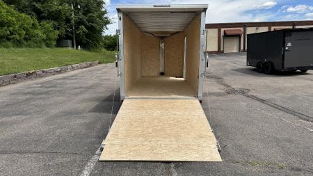 New Lightning 7x18 Aluminum Enclosed Trailer - RAMP DOOR!