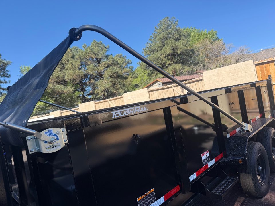 New 2026 Top Hat Trailers 7'X16' Gooseneck Dump Trailer Long Arm14000 lb G.V.W. 3' Sides Dump Trailer