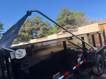 New 2026 Top Hat Trailers 7'X16' Gooseneck Dump Trailer Long Arm14000 lb G.V.W. 3' Sides Dump Trailer